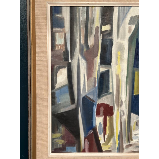 Kurt Persson, Abstract Alley, 1960s, Oil Painting on Canvas, Framed For Sale - Image 13 of 18