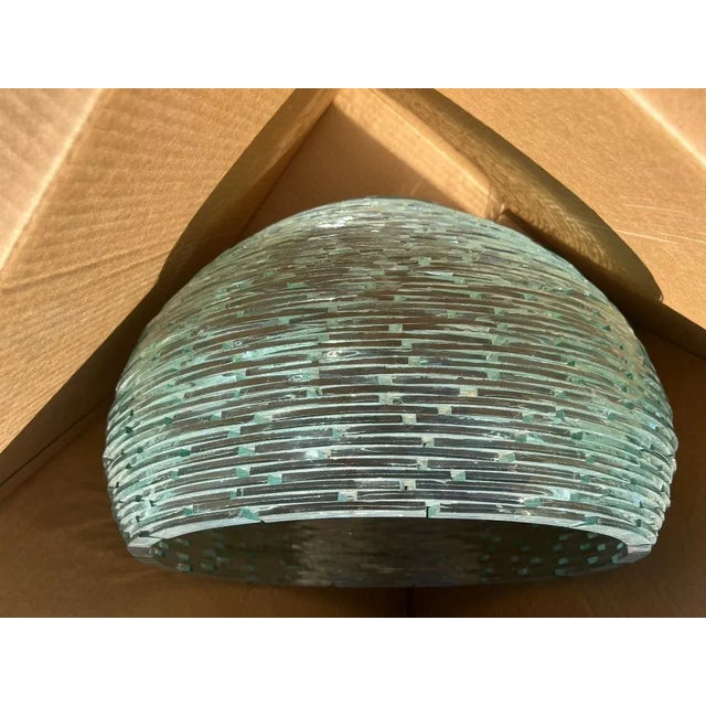Glass Gundi Stacked Glass Shard Planter Sculpture Bowl For Sale - Image 7 of 8