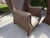 Vintage Lane Venture Excursions Sculptural Rattan Wingback Armchairs, Pair For Sale - Image 9 of 16