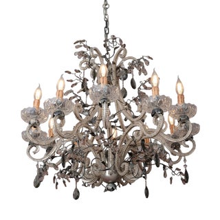 Twelve-Arm Italian Chandelier Mechini For Sale