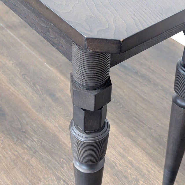 Wood West Elm One Drawer Console Table For Sale - Image 7 of 9