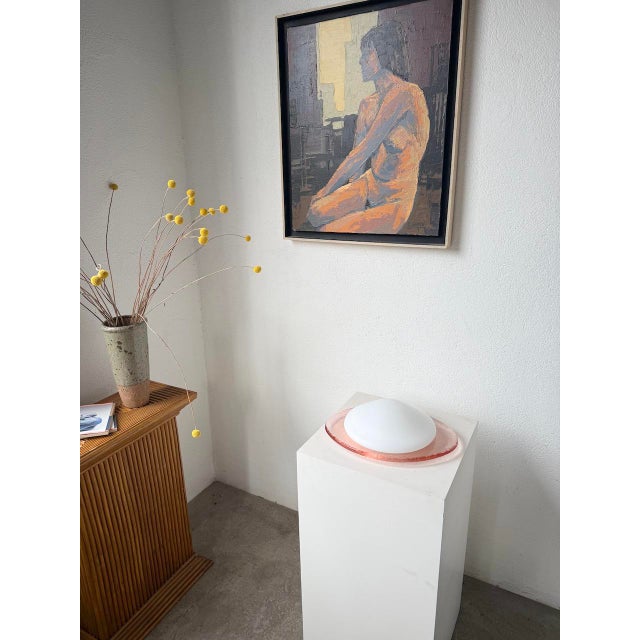 Pink Glass Gamma Wall Lamp, 1970s For Sale - Image 3 of 18