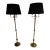 Late 20th Century Gatco Solid Brass Neoclassical Style Brass Floor Lamps in the Style of Maison Jansen - a Pair For Sale