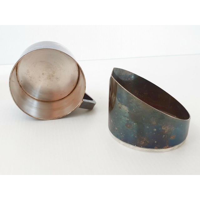 Vintage Silver-Plated Metal Pitchers, France, 1970s, Set of 3 For Sale - Image 11 of 12