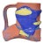 Sculptural Terracotta Mug by Mark Tarabula For Sale
