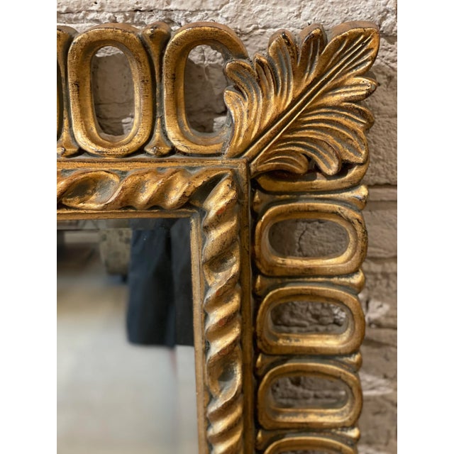 1970s Vintage Gold Gilt Mirror For Sale - Image 5 of 12