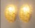 Mid-Century Modern Vintage Italian Wall Lights in Amber Murano Glass and Brass Wall Lights, 1990s, Set of 2 For Sale - Image 3 of 10