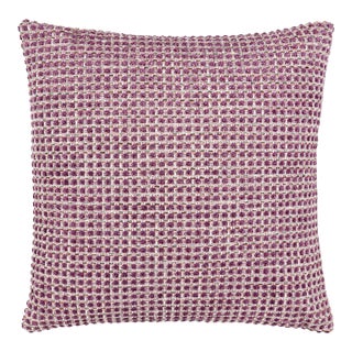 The House Of Scalamandré Heatherton Square Pillow In Plum For Sale
