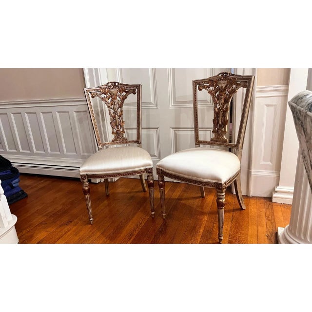 David Michael French Side Chairs- a Pair For Sale - Image 4 of 10