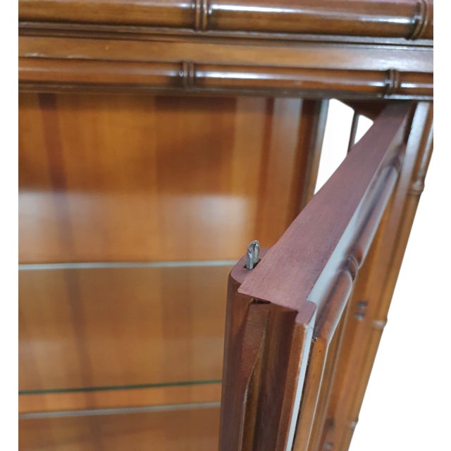 Faux Bamboo Cabinet by Jonathan Adler, 1980s For Sale - Image 4 of 10