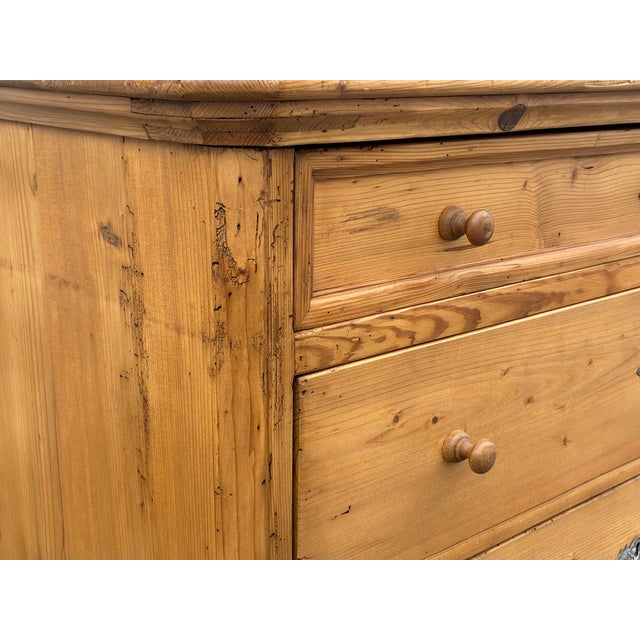 Pine Empire-Style Chest of Four Drawers For Sale In Baltimore - Image 6 of 15