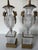 Neoclassical Vintage French Empire Neoclassical Style Cut Crystal & Swan Bronze Ormolu Table Lamps – A Pair For Sale - Image 3 of 13