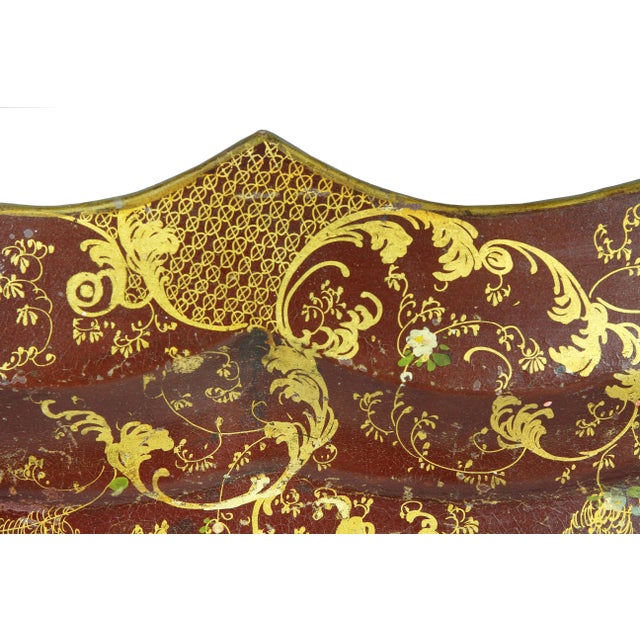 Victorian Papier Mache Tray Table For Sale In Boston - Image 6 of 12