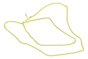 Vintage 14k Solid Yellow Gold Curb Link Chain , 6.6 Gm , 22 Inch Long