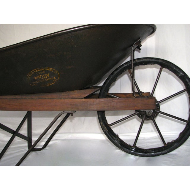 Antique Jackson Manufacturing Iron Wheelbarrow Chairish