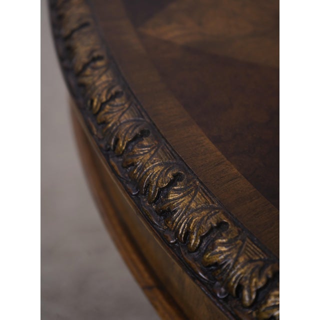 Maitland Smith Round Mahogany Spiro Center Table For Sale - Image 9 of 15