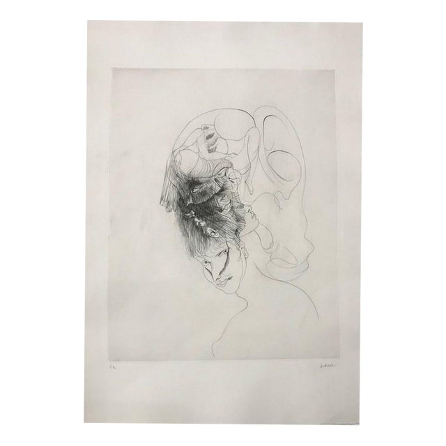 Hans Bellmer, Faces, 20th Century, Etching For Sale