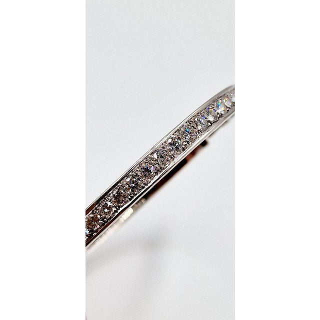 Bracelet in 18 Karat White Gold with 25 Diamonds, 1990s For Sale - Image 12 of 17