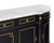 Louis XVI Style, French Classic Demilune Buffet, Ebonized, Circa 1920 For Sale - Image 4 of 9