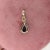 2.4ct Amethyst Pendant with a Natural Diamond in Solid 14k Yellow Gold Pear 11x8mm For Sale In Columbus - Image 6 of 6