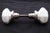 Traditional Pair of Vintage Octagon Milk Glass Door Knobs For Sale - Image 3 of 5