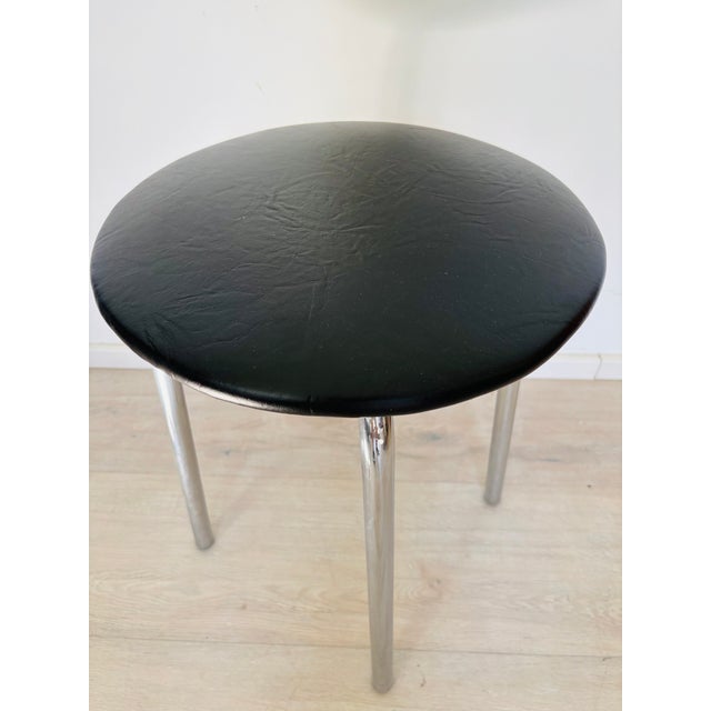 Black Vintage Bauhaus Style Ottoman from Kovona, 1960s For Sale - Image 8 of 9