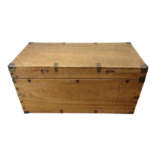 Vintage Campaign Style Chest For Sale