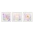Atelier Aria Lumae Peony Symphony Aquarelle Fine Art Cotton Rag Panels Set of 3 For Sale