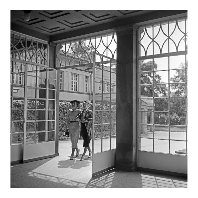 Women Entering Spa Resort at Cannstatt, Stuttgart Germany, 1935 For Sale