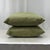 Modern Woven Basketweave Feather/Down 20”x20” Pillows - A Pair For Sale - Image 3 of 4