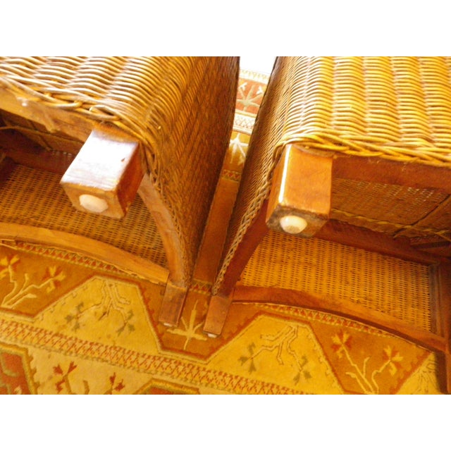 Brown Vintage Ocean Liner Lounge Chairs, 1940s, Set of 2 For Sale - Image 8 of 18