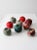 Red Vintage Hand-Made Fabric Apple Ornaments Set of 9 For Sale - Image 8 of 11
