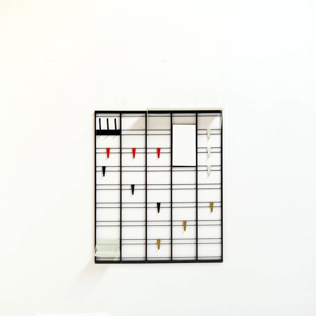 Pilastro Toonladder Coat Rack by Tjerk Reijenga for Pilastro, 1950s, Set of 17 For Sale - Image 4 of 9
