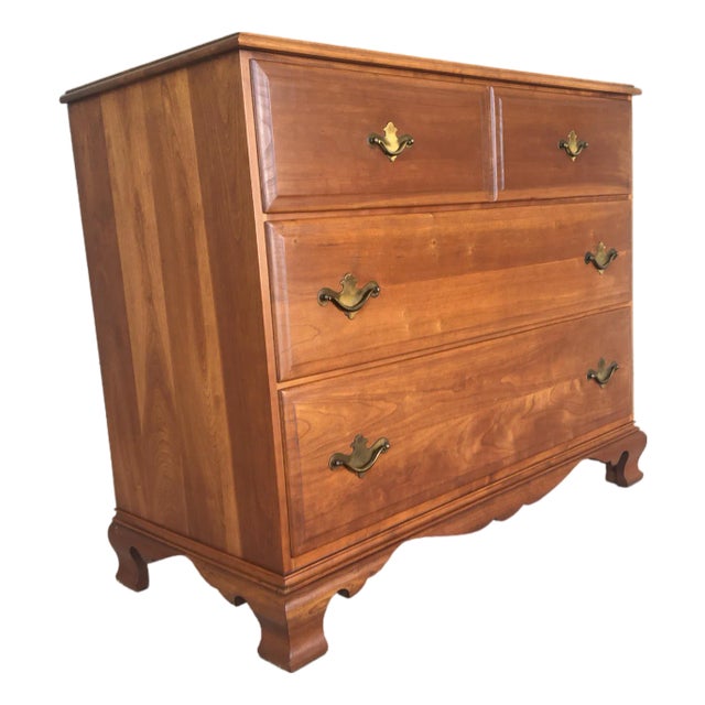 Statton Furniture Cherry 3 Drawer Bachelor Chest For Sale