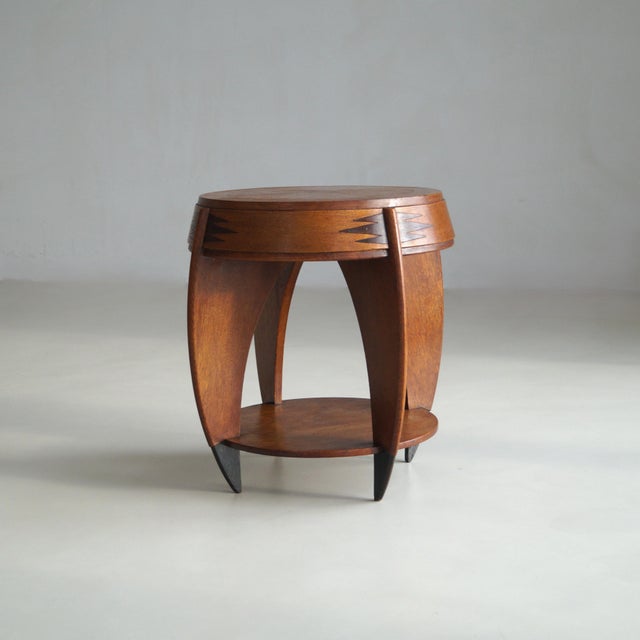 Art Deco Dutch Side Table by P.E.l. Izeren for De Genneper Molen, 1920s For Sale - Image 12 of 18