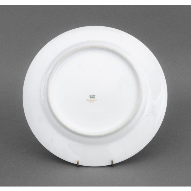 Late 20th Century L. Bernardaud & Co. Porcelain Dinner Plates, 11 For Sale - Image 5 of 6