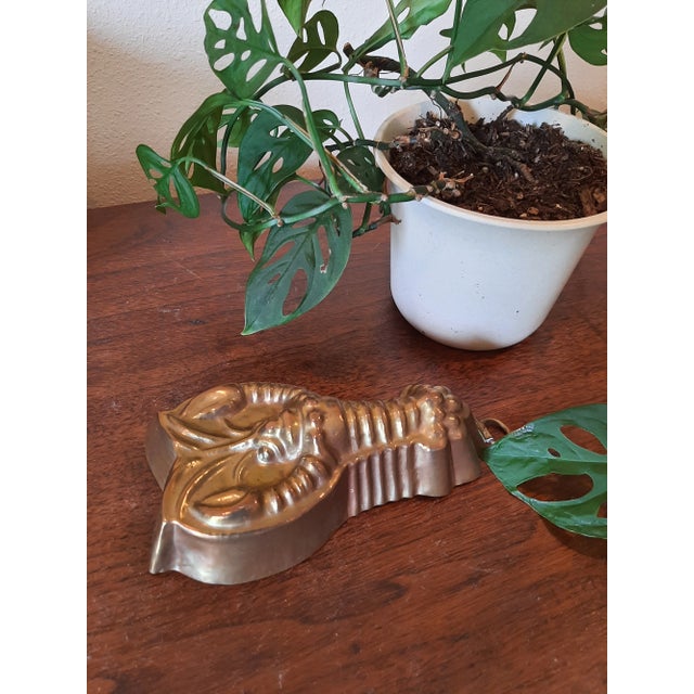 Early 21st Century Vintage French Copper Lobster Mold Large Size For Sale - Image 5 of 6