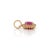 Vintage Inspired Sunburst Ruby & Diamond Halo Pendant in 14k Yellow Gold For Sale In New York - Image 6 of 14