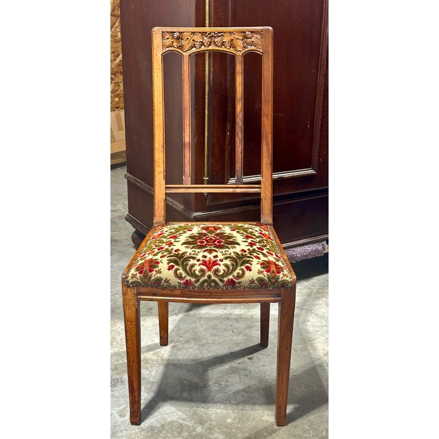 French Art Nouveau Chairs -Set of Four For Sale - Image 13 of 16