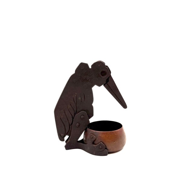 Jugendstil Marabou Shaped Cigar Cutter and Ashtray, Ignatius Taschner, Germany 1910 For Sale - Image 11 of 11