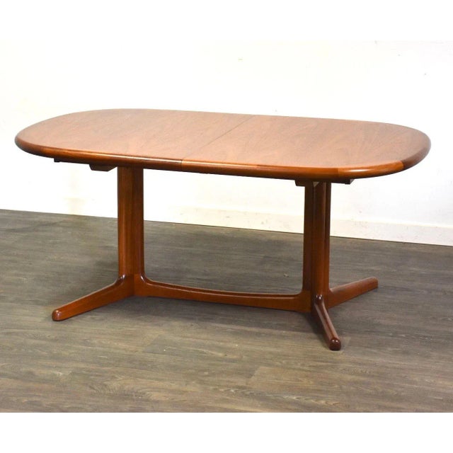 Wood Danish Modern Teak Oval Dining Table For Sale - Image 7 of 9