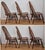 Wood 1940s h.w. Hull & Sons Oak Brace Back Windsor Dining Side Chairs W/ Carved Medallions, Set of 6 For Sale - Image 7 of 13