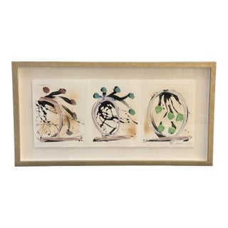 Dale Chihuly "Las Tres Hermanas Ikebanas", a Limited Edition Print, Signed + Framed For Sale