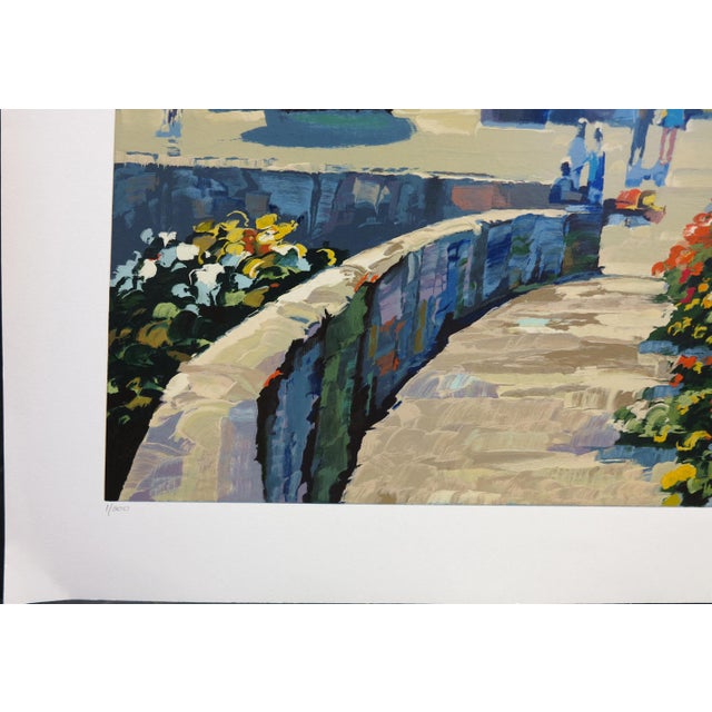 Howard Behrens Lighthouse at Sauzon Signed Ltd Serigraph on Paper Fine Art From 1992 For Sale In Denver - Image 6 of 9