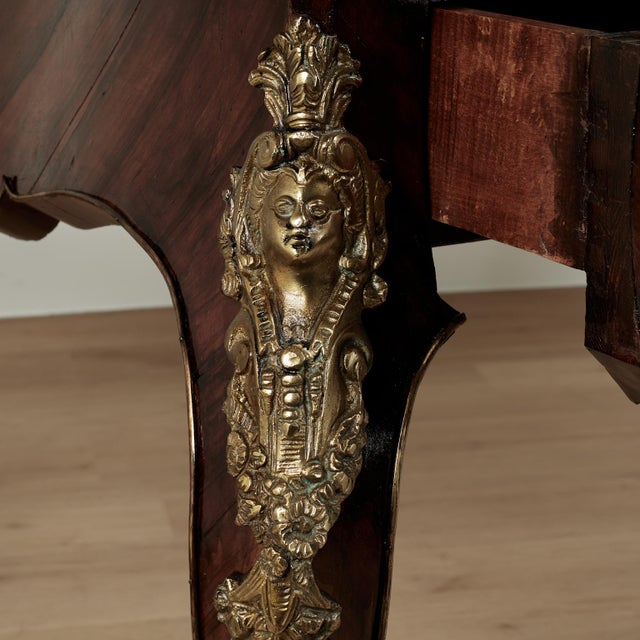 Antique French Louis XV Style Bureau Plat or Desk For Sale - Image 11 of 18