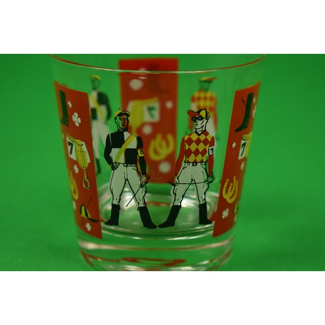 Traditional Set X 4 C1950s Jockey Old Fashioned Glasses For Sale - Image 3 of 3
