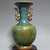 This is a striking and highly detailed vintage porcelain vase, crafted in the style of Song Dynasty Jun ware (Junyao). The...