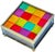 Mid 20th Century Handmade Colorful Glass Coasters With Footed Box Set- 7 Pieces For Sale - Image 4 of 8