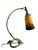 French Art Deco Brass Desk Lamp with Glass Shade from Muller Frères Lunéville, 1920s For Sale - Image 12 of 12