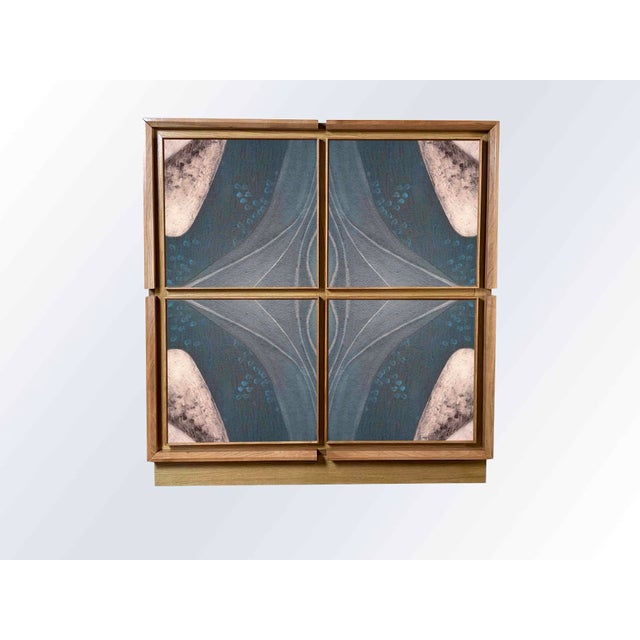 Blue Abstract Eight Sideboard by Mascia Meccani for Meccani Design For Sale - Image 8 of 8